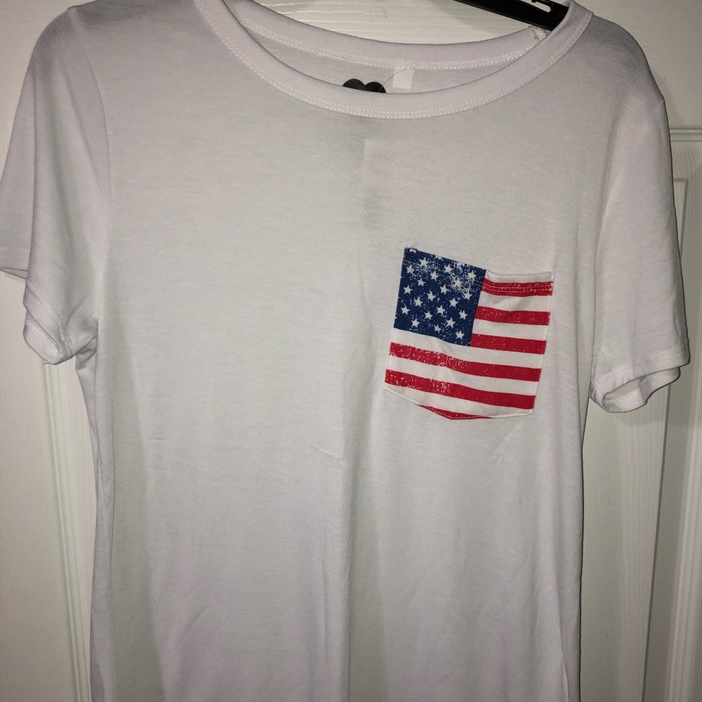 American Flag Pocket T-shirt